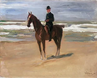 Ruiter op het strand, 1908